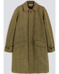 Aspesi - Mantel Wright Aus Harris Tweed Aus Wolle - Lyst