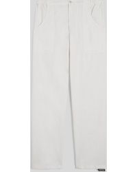 Aspesi - Hose Fatigue Aus Leinen Und Baumwolle - Lyst
