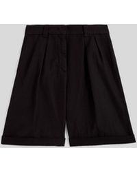 Aspesi - Bermuda-Shorts Aus Baumwoll-Leinen-Gabardine - Lyst