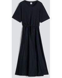 Aspesi - Taft- Und Jersey-Kleid - Lyst