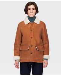 aspesi shearling jacket