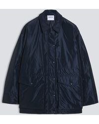 Aspesi - Wattierte Jacke Aus Technischem Taft - Lyst