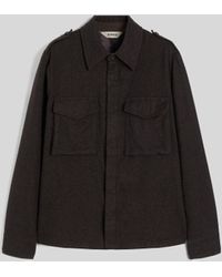 Aspesi - Field Shirt Aus Flanell - Lyst