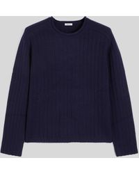 Aspesi - Pullover Mit Rundhalsausschnitt Aus Super-Geelong-Wolle - Lyst
