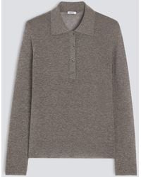 Aspesi - Polo A Maniche Lunghe - Lyst