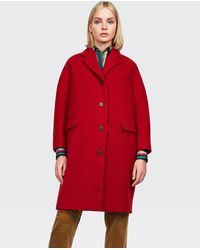 Aspesi ABRIGO RECTO - Rojo