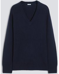 Aspesi - Pullover Mit V-Ausschnitt Aus Wolle, Yak Und Kaschmir - Lyst