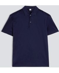 Aspesi - Polo-Shirt Mit Kurzen Armeln Aus Baumwolljersey - Lyst