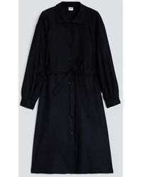 Aspesi - Kleid Aus Flanell Aus Kaschmir Und Wolle - Lyst