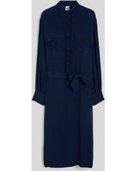 Aspesi - Langes Kleid Aus Seiden-CrãPe De Chine - Lyst