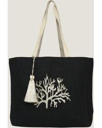 Aspiga - Ladies Sustainable Coral Summer Beach Bag Jute - Lyst
