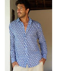 Aspiga - Sustainable Printed Cotton Shirt Batik Pattern Summer Holiday-Xxl - Lyst