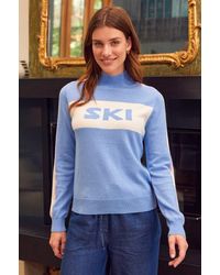 Aspiga - Ladies Sustainable Ski Slim Funnel Neck Jumper Merino Wool Serene - Lyst