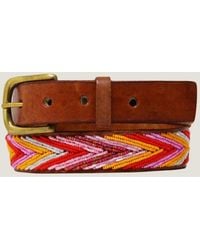Aspiga - Ladies/ Sustainable Kenyan Beaded Maasai Arrow Leather Belt - Lyst