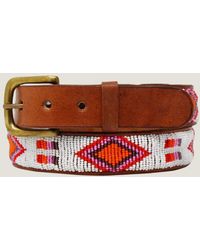 Aspiga - Sustainable Kenyan Beaded Maasai Belt Leather Diamond - Lyst