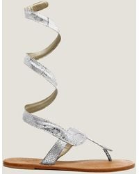 Aspiga - Sustainable Ankle Tie Cobra Sandals Leather - Lyst