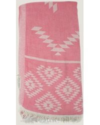 Aelia Anna - Aspiga Ladies Sustainable Cotton Pestemal Greek Absorbent Beach Towel - Lyst