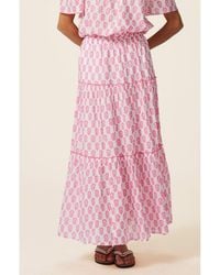 Aspiga - Ladies Sustainable Bea Printed Organic Cotton Skirt Floral Summer - Lyst