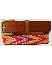 Aspiga - Ladies/ Sustainable Kenyan Beaded Maasai Arrow Leather Belt - Lyst