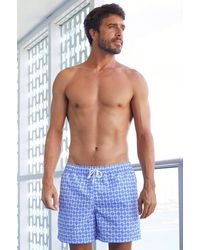 Aspiga - Sustainable Recycled Polyester Swim Short Summer Beach Holiday Geo Pattern - Lyst