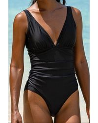 Aspiga - Recycled V-neck Ruched Swimsuit | - Lyst