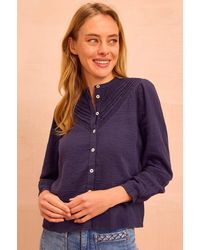 Aspiga - Sustainable Chevron Lace Organic Cotton Cheesecloth Shirt - Lyst