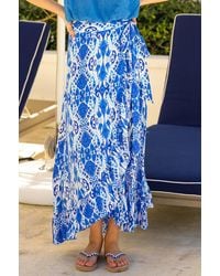 Aspiga - Ladies Sustainable April Ecovero Wrap Summer Skirt - Lyst