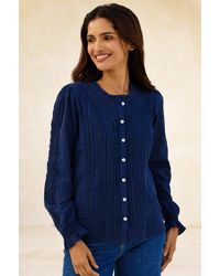 Aspiga - Ladies Sustainable Vienna Long Sleeve Blouse Cream - Lyst