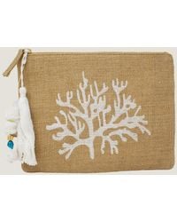Aspiga - Ladies Sustainable Clutch Woven Natural - Lyst