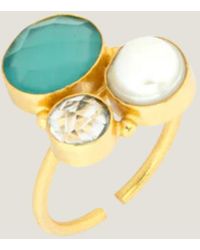 Ashiana - Aspiga Ladies Sustainable Florence Ring Multi Stone Size - Lyst