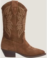 Alpe - Aspiga Ladies Camilla Cowboy Boots Leather Suede 37-41 - Lyst