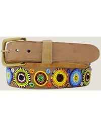 Aspiga - Sustainable Kenyan Beaded Maasai Circles Belt Leather And Glass Beads - Lyst