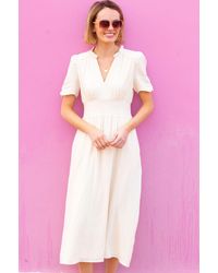 Aspiga - Ladies Sustainable Esha Cheesecloth Cotton Dress Summer - Lyst