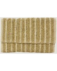Aspiga - Ladies Sustainable Amalfi Raffia Stripe Clutch Natural - Lyst