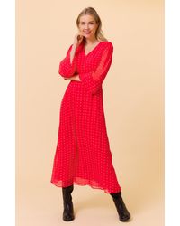Aspiga - Ladies Sustainable Evelyn Dress Viscose Polka Dot - Lyst