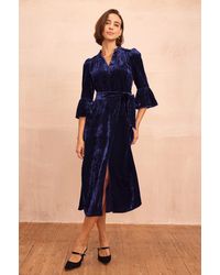 Aspiga - Ladies Sustainable Astrid Velvet Dress Winter Occasion Event - Lyst