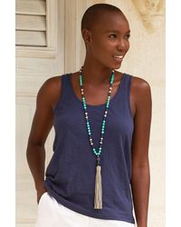 Aspiga - Ladies Sustainable Cotton Slub Vest Top Summer Holiday Xs-Xl - Lyst