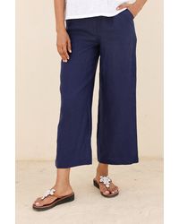 Aspiga - Ladies Sustainable Wide Leg Cropped Trousers Summer Holiday - Lyst