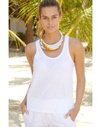 Aspiga - Sustainable Organic Cotton Slub Vest Top Summer Holiday - Lyst