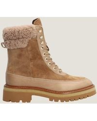 Alpe - Aspiga Ethical Lace Up Nordic Bovine Leather And Suede Boots - Lyst