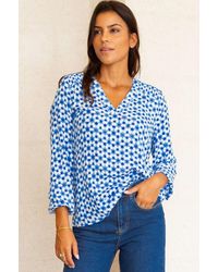 Aspiga - Sustainable Clea Blouse Viscose Printed Summer - Lyst