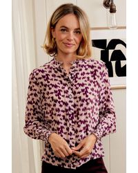 Aspiga - Cosima Viscose Crepe Animal Printed Shirt - Lyst