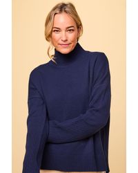 Aspiga - Ladies Sustainable Oversized Funnel/Turtle Neck Merino Wool - Lyst