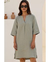 Aspiga - Ladies Sustainable Diana Dress Linen Summer - Lyst