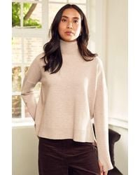 Aspiga - Ladies Sustainable Oversized Funnel/Turtle Neck Merino Wool - Lyst