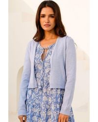 Aspiga - Ladies Ethical Merino Wool Edge To Edge Cardigan - Lyst