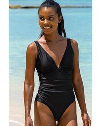 Aspiga - Recycled V-neck Ruched Swimsuit | - Lyst