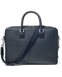 Aspinal of London - Mount Street Leather Laptop Briefcase Bag - Lyst