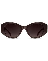 Aspinal of London - Evie Oval Sunglasses - Lyst