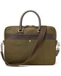 Aspinal of London - Slim Nylon Briefcase Bag - Lyst